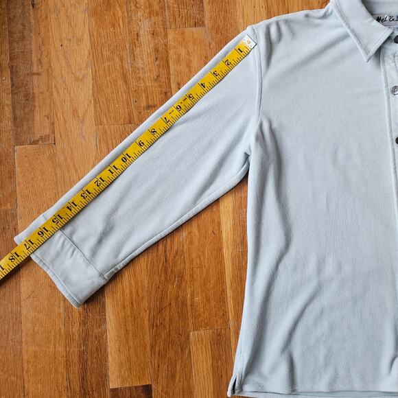 Vtg Mel & Lisa Pant‎ Set Size 8/10 Pastel Blue Minimalist Soft Knit 90s Casual - Picture 8 of 16